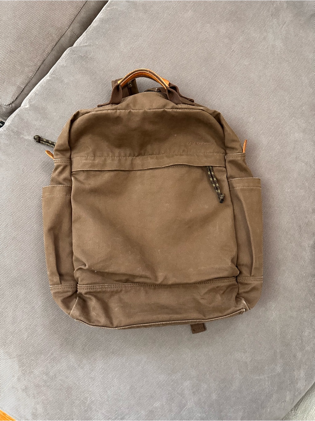 Gootium G2001 Vintage Canvas Backpack Brown Laptop Rucksack Travel School